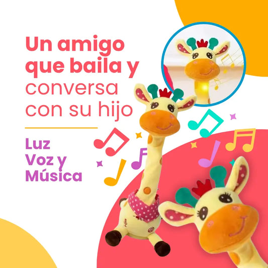 Jirafa Bailarina y Parlante para Niños – Juguete Interactivo Educativo con Música y Luces