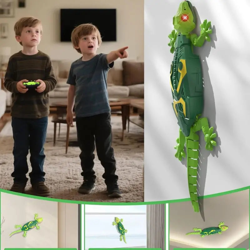 Lagarto Robótico Premium que Trepa Paredes – Juguete STEM Interactivo con Control Remoto | CRIATIVAE