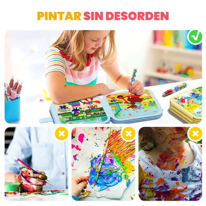Libros de Pintura y Dibujo con Agua para Niños – Set Reutilizable de Actividades con Agua | CRIATIVAE